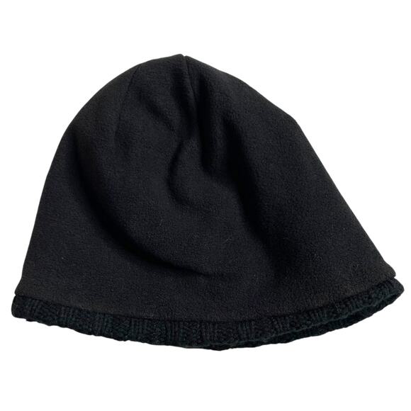 Merrell Knit Beanie Black Tassel Loops Fleece Lined Hat One Size Boho Outdoor - Picture 14 of 15
